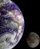 Erde und Mond