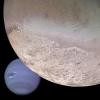 Neptun hinter seinem Mond Triton
